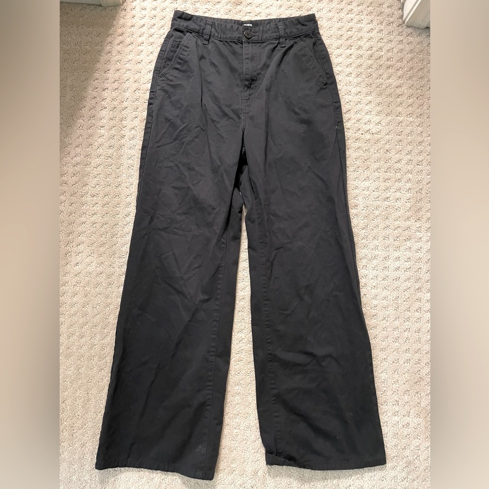 Black cotton on pants